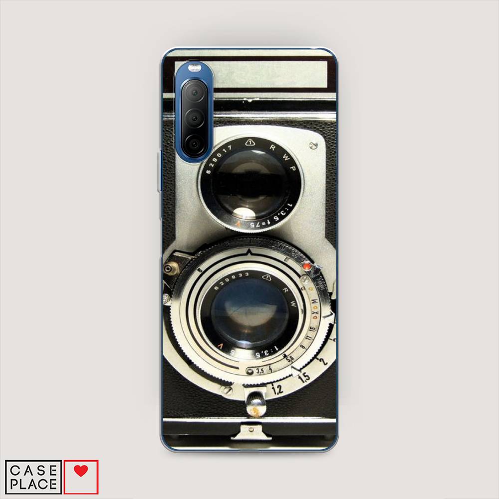 

Чехол на Sony Xperia 10 II "Старинный фотоаппарат", Серый;черный, 54650-6