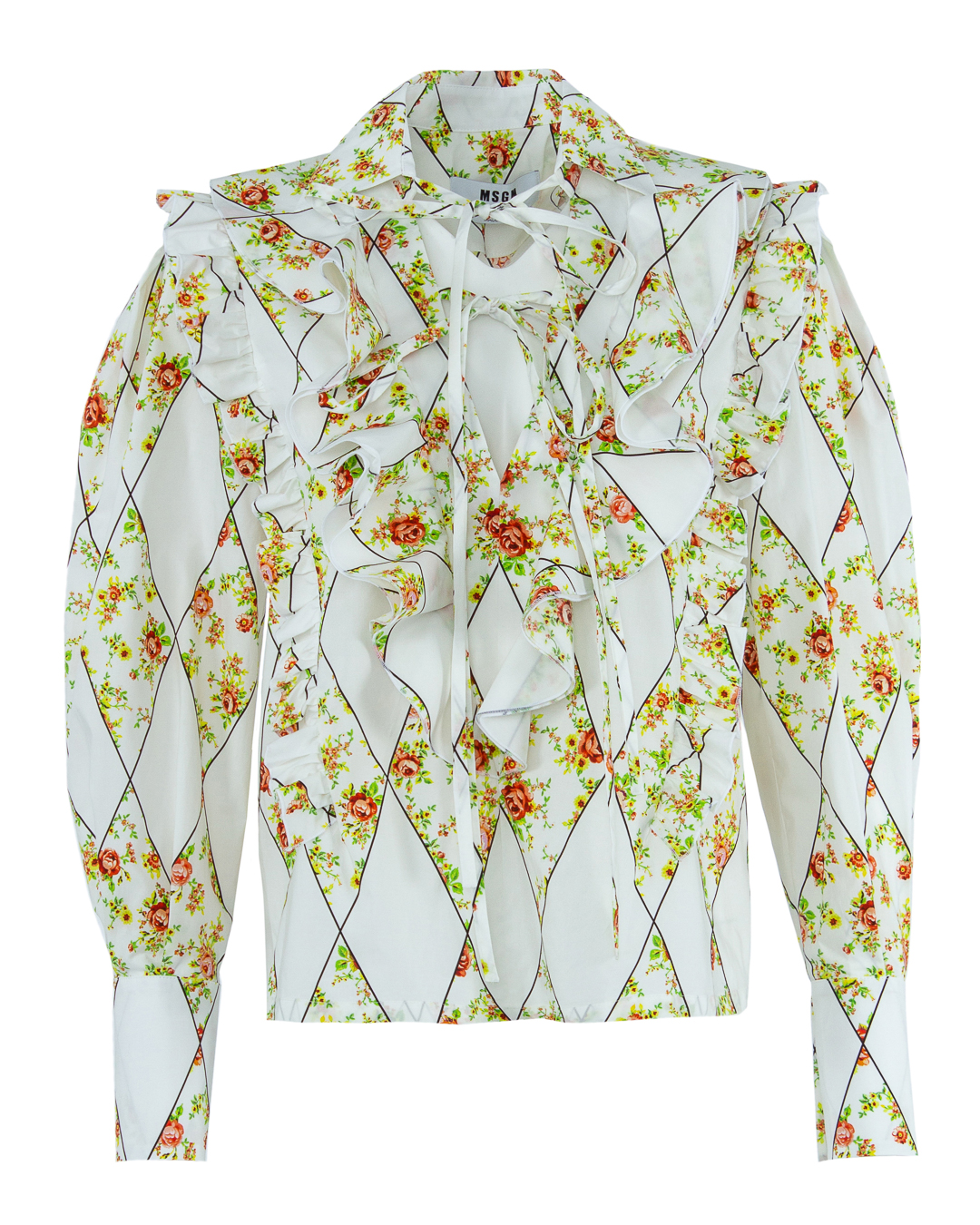 

Блуза женская MSGM 3241MDM22A белая 42 IT, Белый, 3241MDM22A