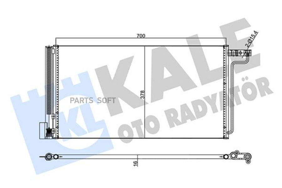 Радиатор Кондиционера Fоrd С-Мах Ii / Fосus Iii / Grаnd С-Мах KALE 357755