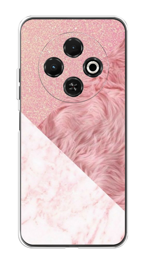 

Чехол на Tecno Spark 30C "Текстурные треугольники", Розовый;белый, 309250-1