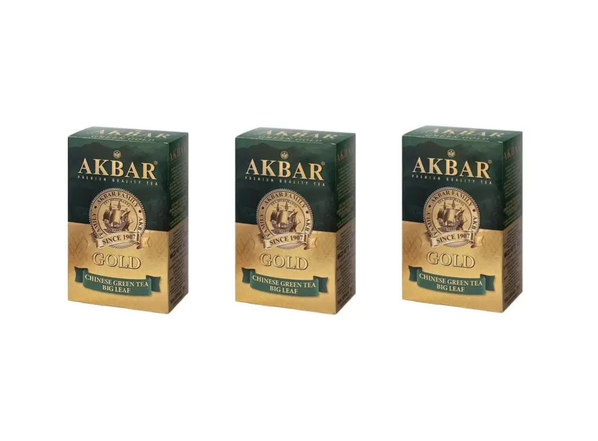 

Чай зеленый Akbar Gold, 90 г * 3 шт, Gold
