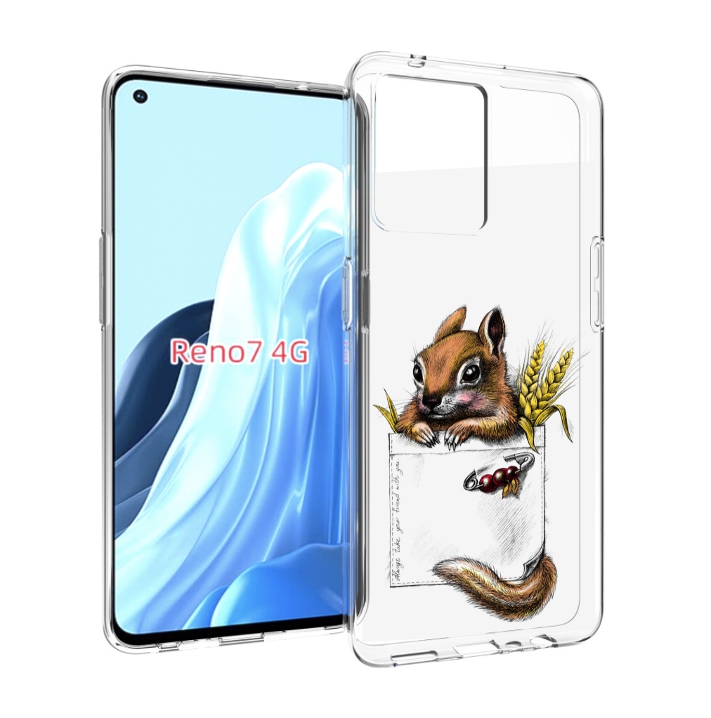 

Чехол MyPads Белочка для OPPO RENO 7 4G, Прозрачный, Tocco