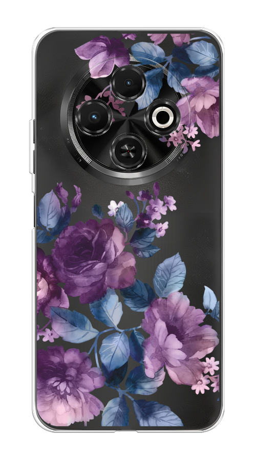 

Чехол на Tecno Spark 30C "Purple Blossoms", Синий;фиолетовый, 309250-1