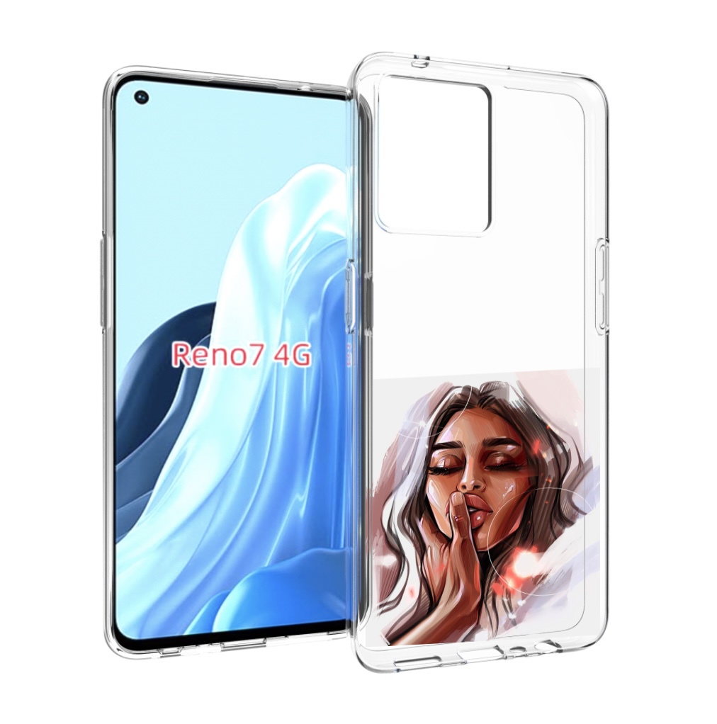 

Чехол MyPads Большие-губы женский для OPPO RENO 7 4G, Прозрачный, Tocco