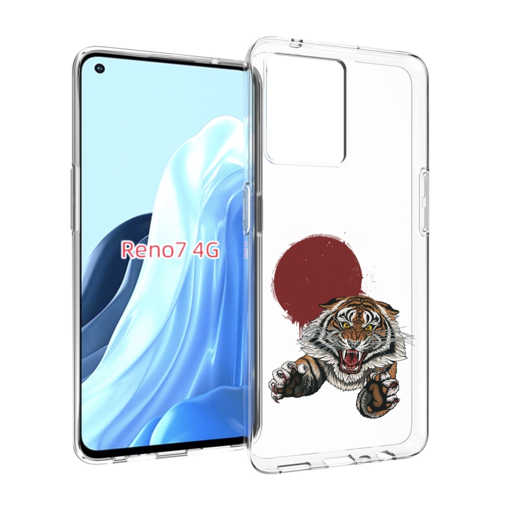 

Чехол MyPads Бросок тигра для OPPO RENO 7 4G, Прозрачный, Tocco