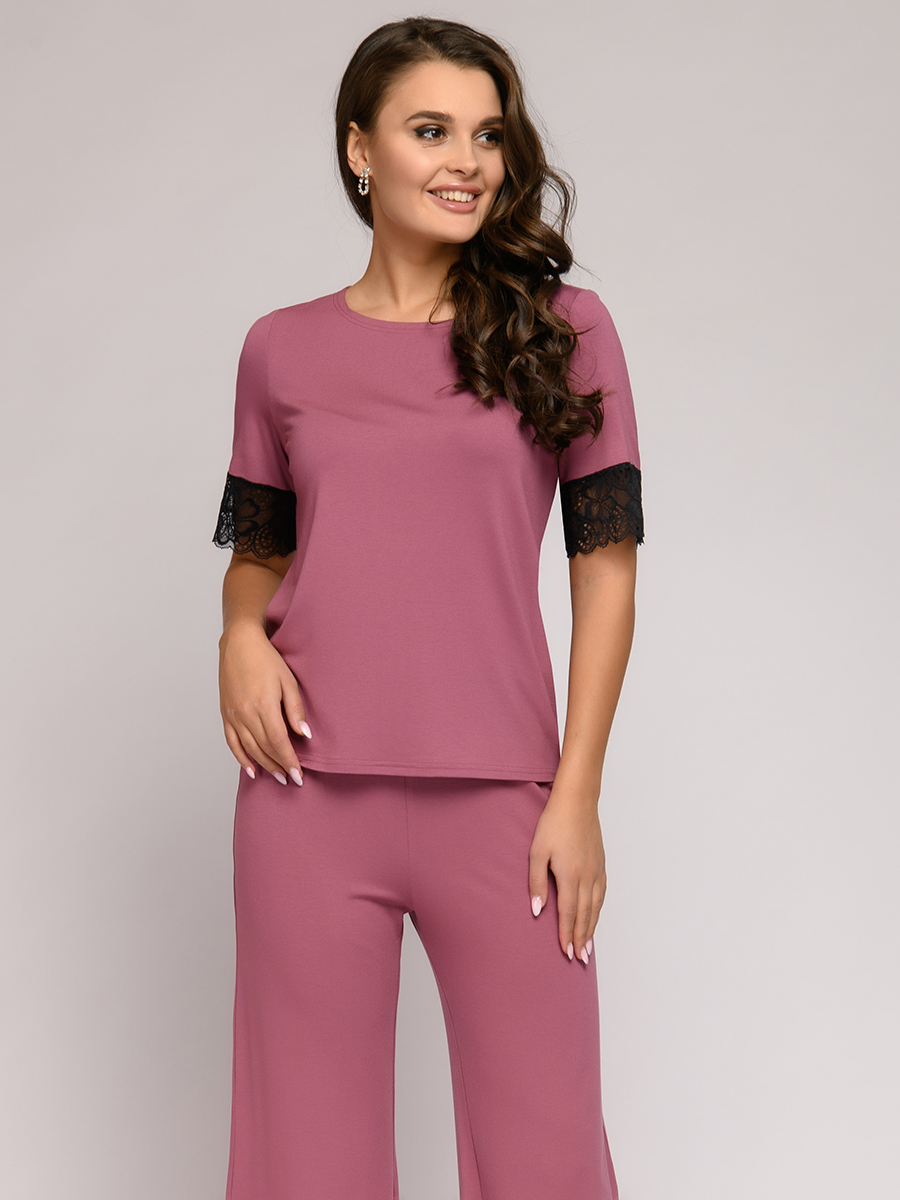 

Брюки женские 1001dress 0112008-40040 фиолетовые 40-42, 0112008-40040