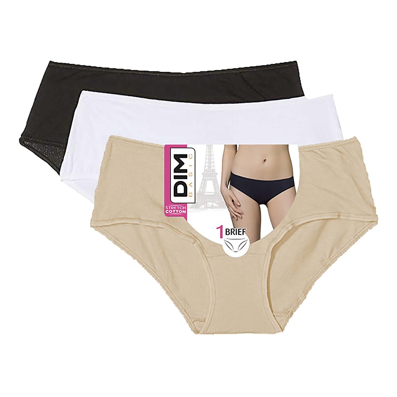 

Трусы женские Dim Basic фиолетовые L