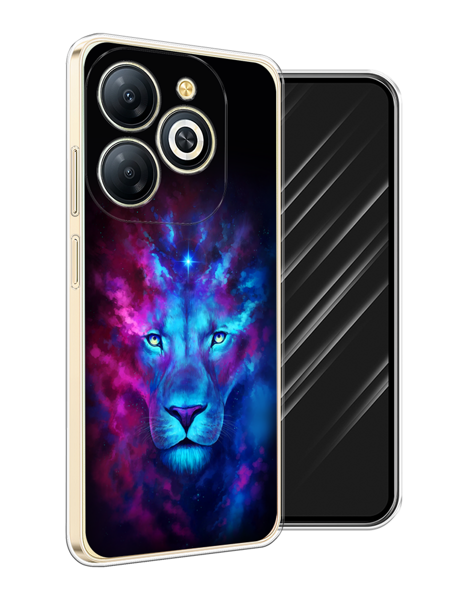 

Чехол Awog на Infinix Smart 8 Plus "Космический лев", Голубой, 3105550-1