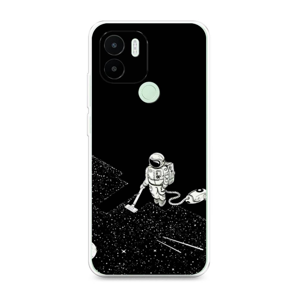 

Чехол Awog на Redmi A1 Plus / Редми A1 Плюс "Космонавт с пылесосом", Белый
