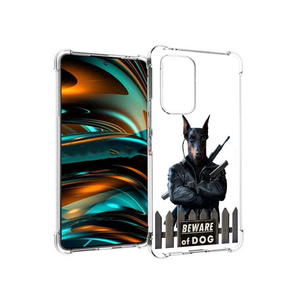 

Чехол MyPads Tocco для Samsung Galaxy A53 5G доберман (PT226911.521.332), Прозрачный, Tocco