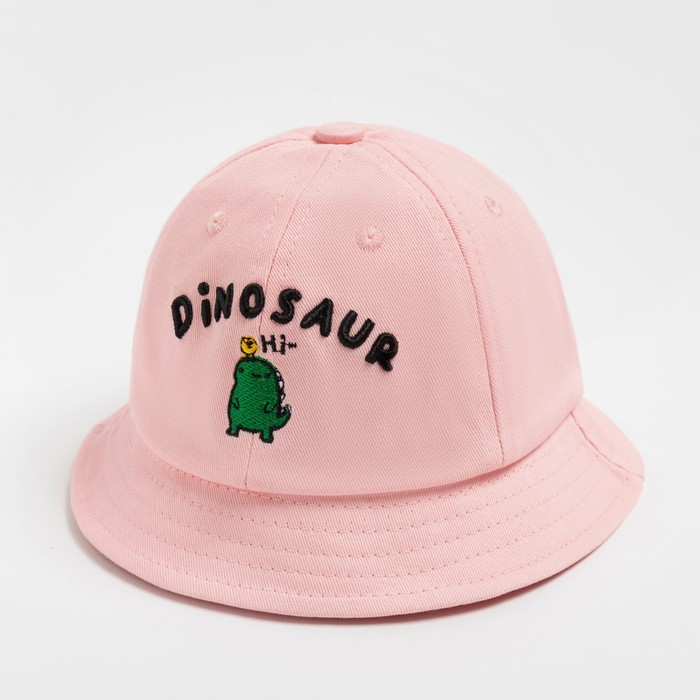 

Панама для девочки MINAKU "Dinosaur", цв. розовый, р-р 50