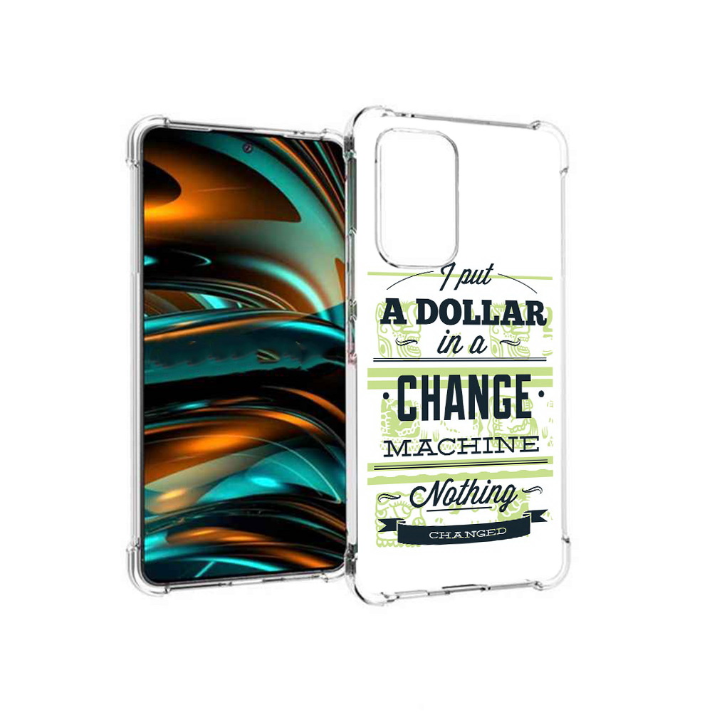 

Чехол MyPads Tocco для Samsung Galaxy A53 5G доллар надпись (PT226911.521.336), Прозрачный, Tocco