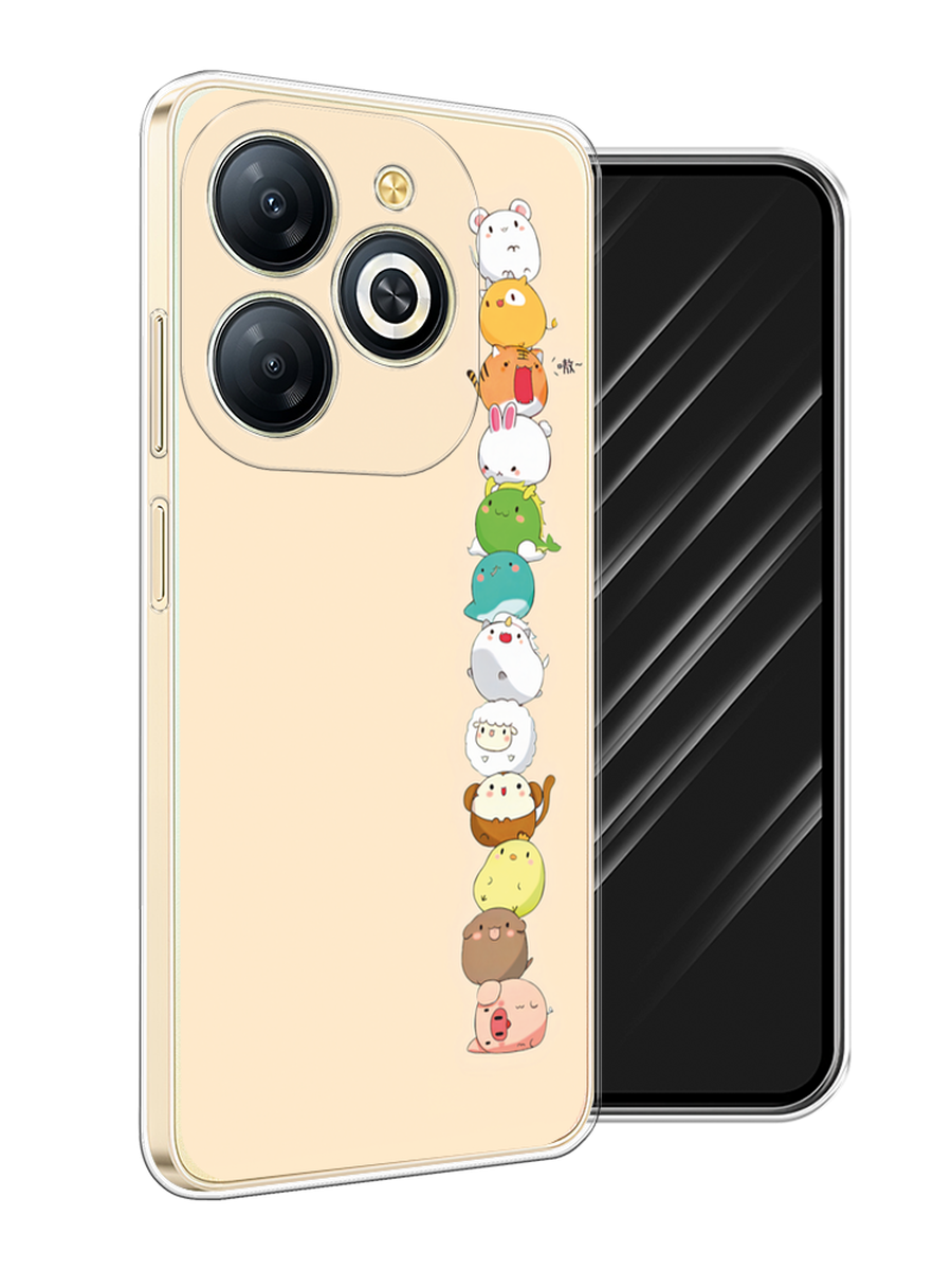 

Чехол Awog на Infinix Smart 8 Plus "Питомцы Чиби", Желтый, 3105550-1