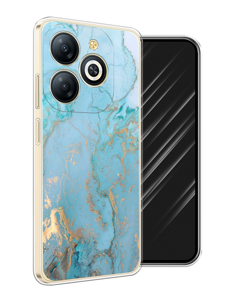 

Чехол Awog на Infinix Smart 8 Plus "Голубой мрамор рисунок", 3105550-1