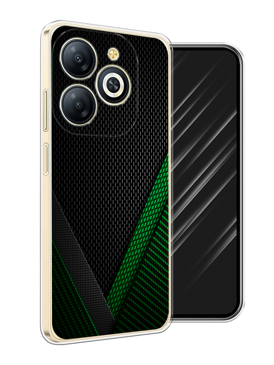 

Чехол Awog на Infinix Smart 8 Plus "Зеленый карбон", Черный;зеленый, 3105550-1
