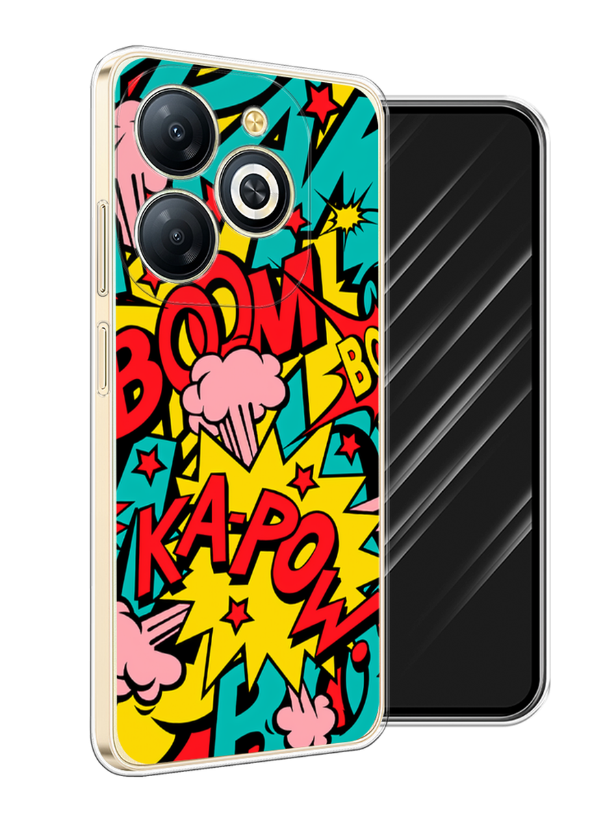 

Чехол Awog на Infinix Smart 8 Plus "Постер pop art", Бирюзовый;желтый;красный, 3105550-1
