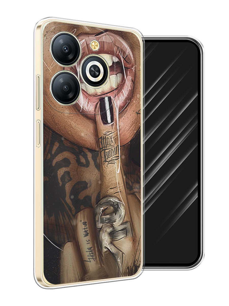 

Чехол Awog на Infinix Smart 8 Plus "Девушка с татуировками", Бежевый;розовый;черный, 3105550-1