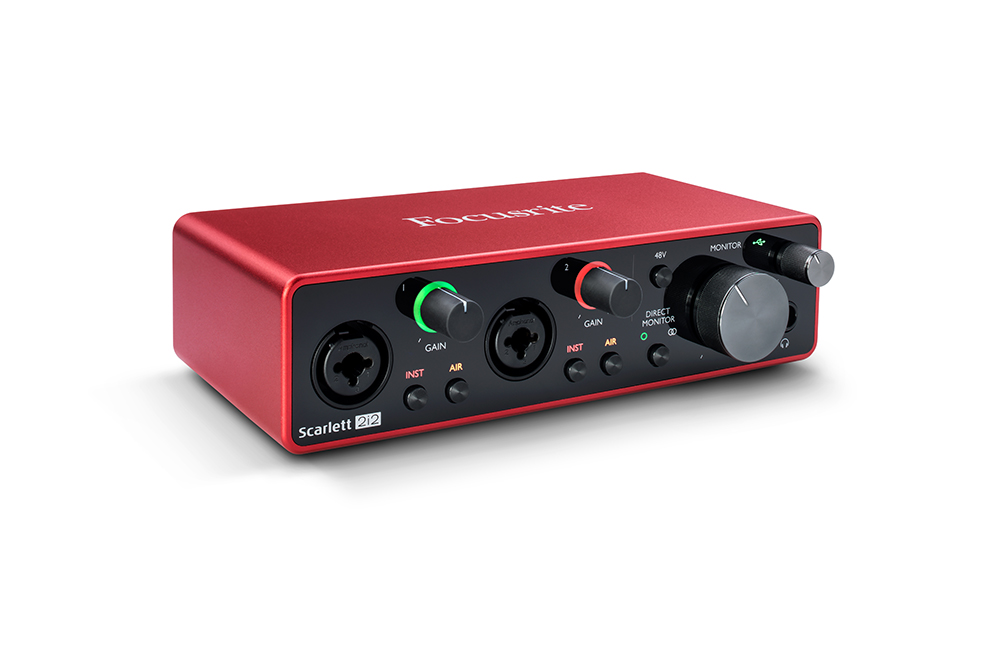 фото Focusrite scarlett 2i2 3rd gen аудио интерфейс usb, 2 входа/2 выхода