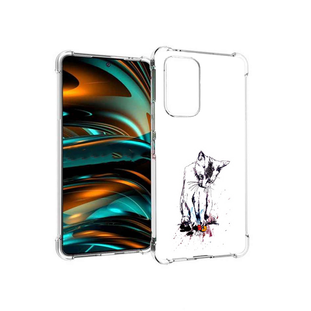 

Чехол MyPads Tocco для Samsung Galaxy A53 5G кот и микки (PT226911.521.399), Прозрачный, Tocco