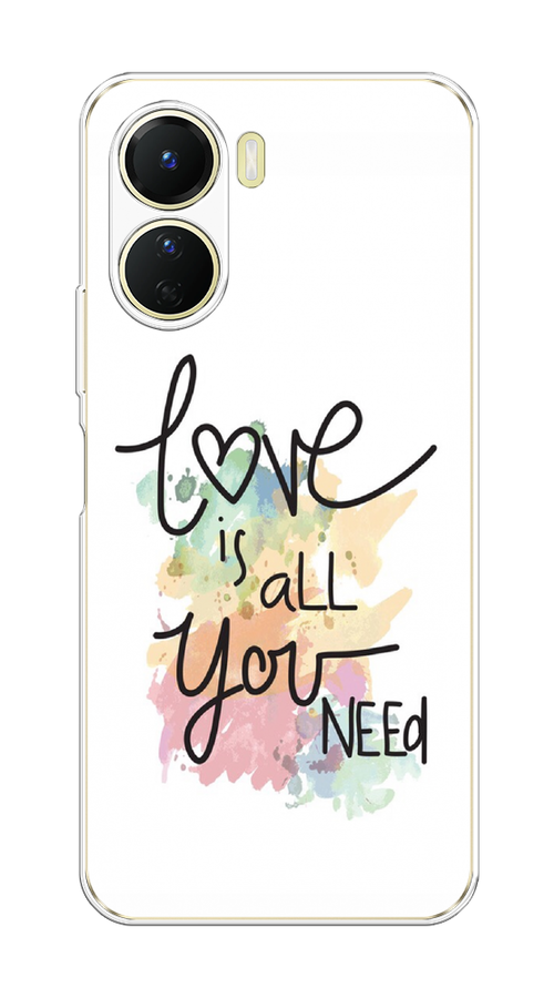

Чехол на Vivo Y16 "Love is all you need", Белый;черный;зеленый, 267850-1