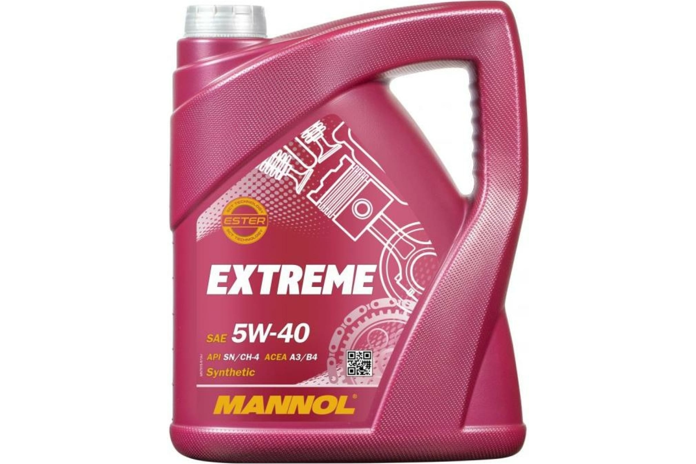 Синтетическое моторное масло MANNOL EXTREME 5W40 5 л 1022