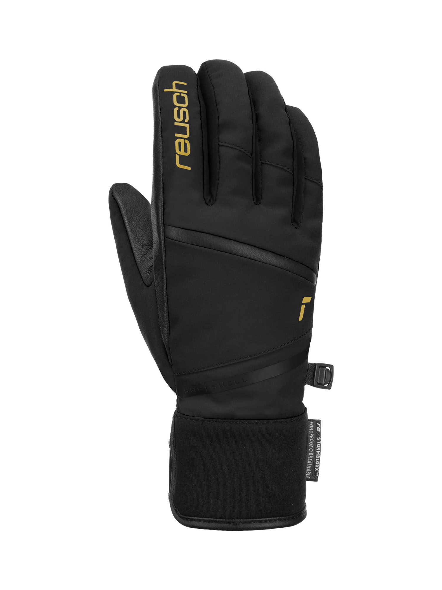 Перчатки Reusch Tessa Stormbloxx Black/Gold (Inch (Дюйм):6,5)