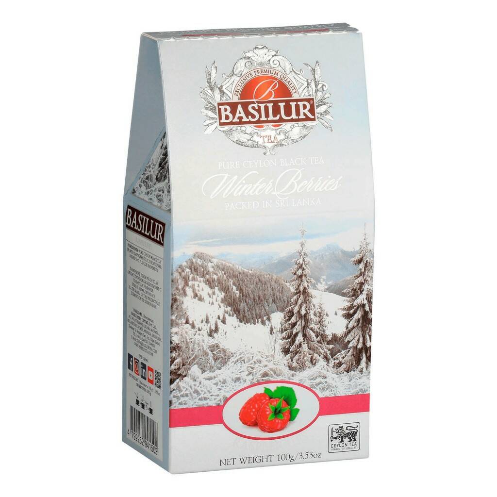 

Чай черный Basilur Winter berries raspberries листовой 100 г