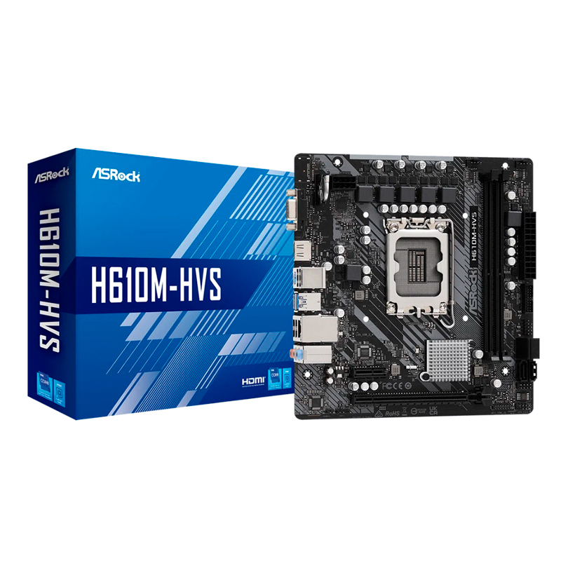 

Материнская плата ASRock H610M-HVS, H610M-HVS