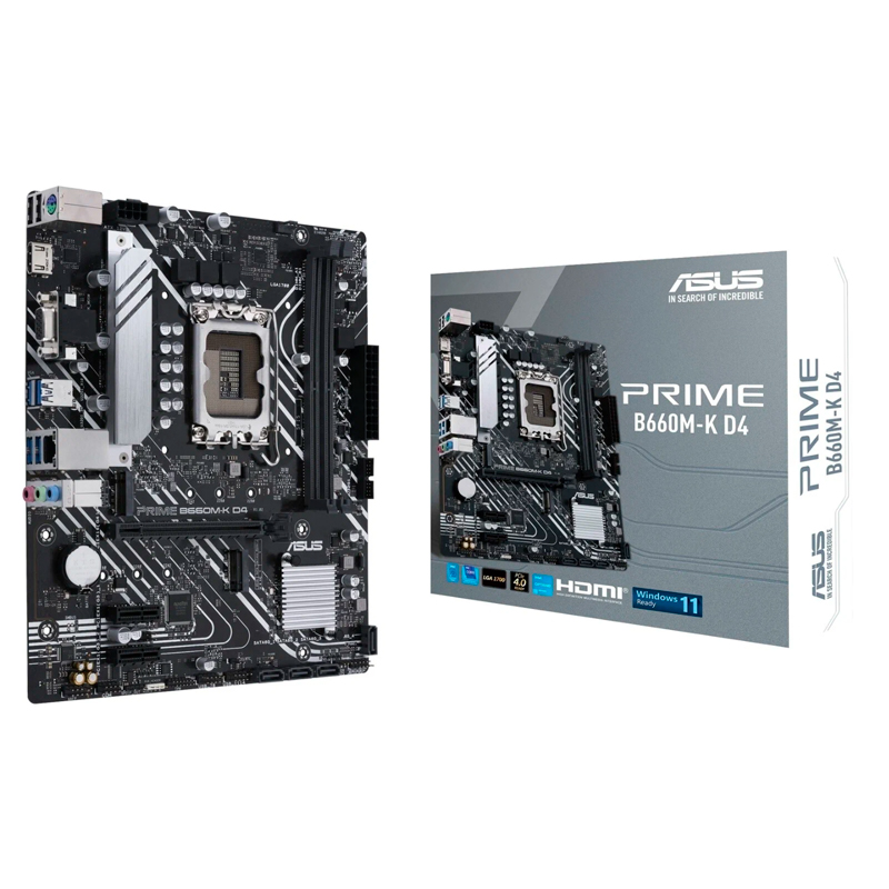 

Материнская плата ASUS PRIME B660M-K D4, PRIME B660M-K D4