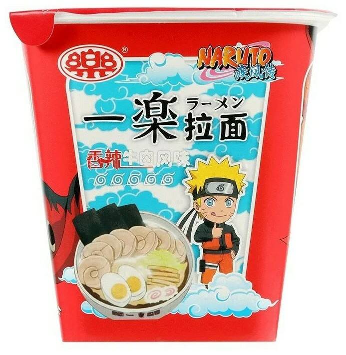 

Лапша Naruto Курама со вкусом говядины в остром соусе 90 г