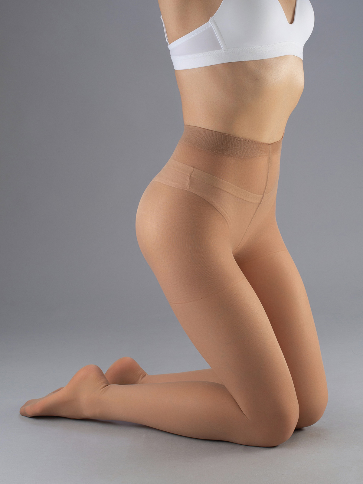 

Колготки женские Giulia LIKE 40 COMFORT бежевые L, Бежевый, LIKE 40 COMFORT