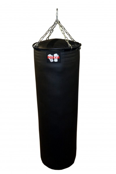 фото Боксерский мешок рокки экокожа 110х40 см черный 45 кг