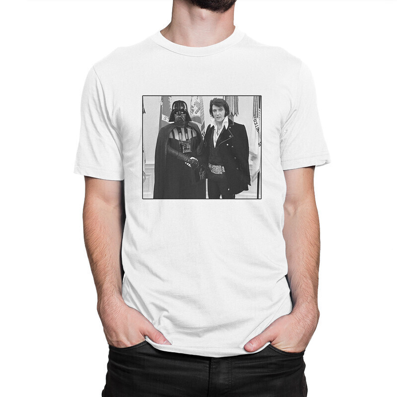 

Футболка мужская Dream Shirts Элвис Пресли и Дарт Вейдер 1000762-2 белая S, Белый, Элвис Пресли и Дарт Вейдер 1000762-2