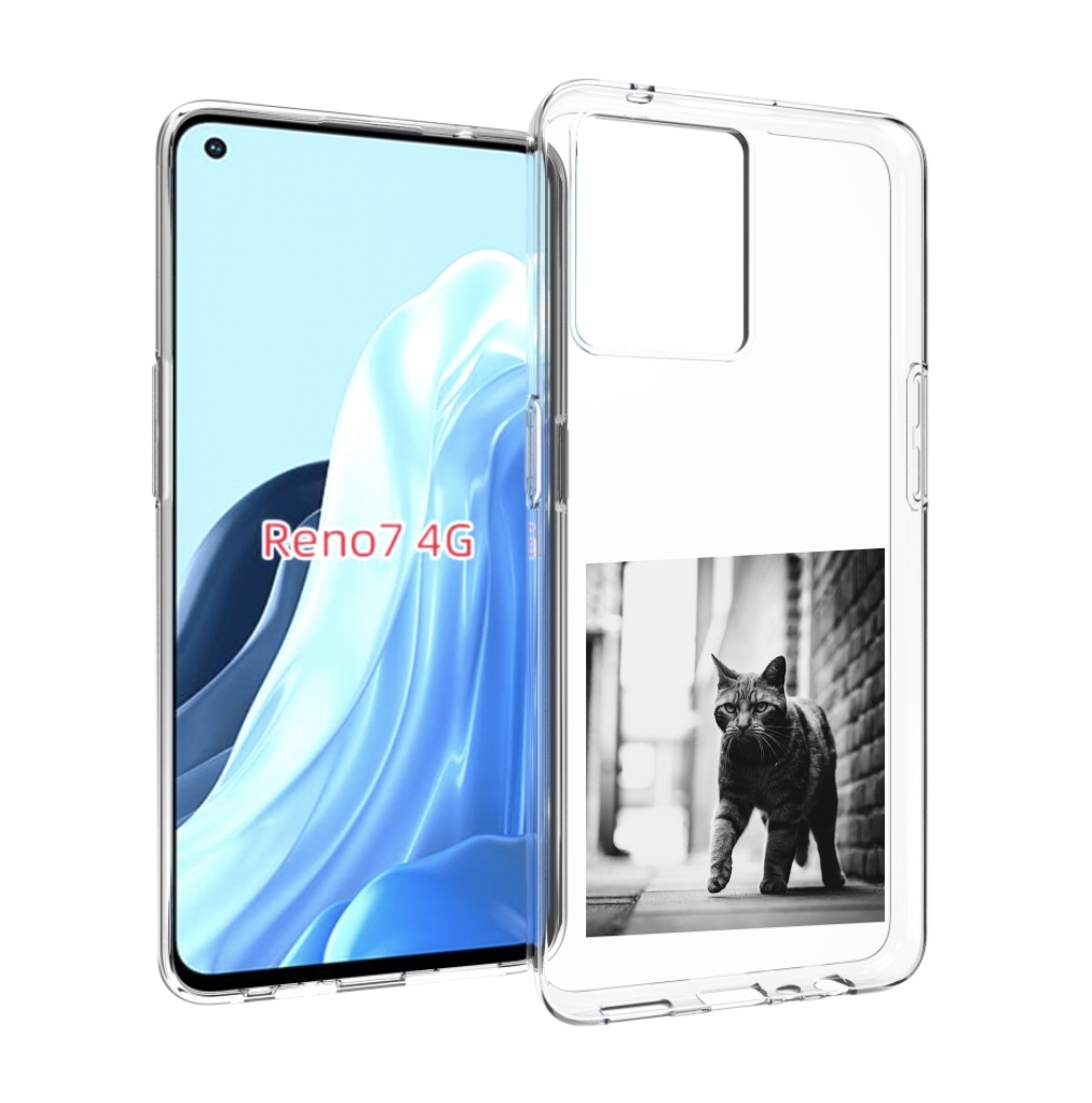 

Чехол MyPads Важный-кот для OPPO RENO 7 4G, Прозрачный, Tocco