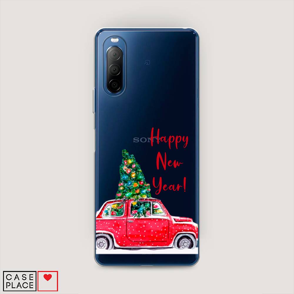

Чехол на Sony Xperia 10 II "Happy New Year", Красный;зеленый, 54650-5