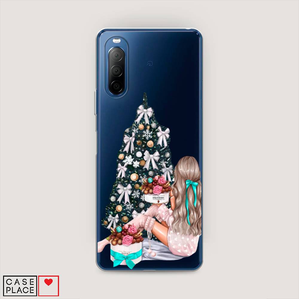 

Чехол на Sony Xperia 10 II "New Year", Зеленый;бежевый;голубой, 54650-5