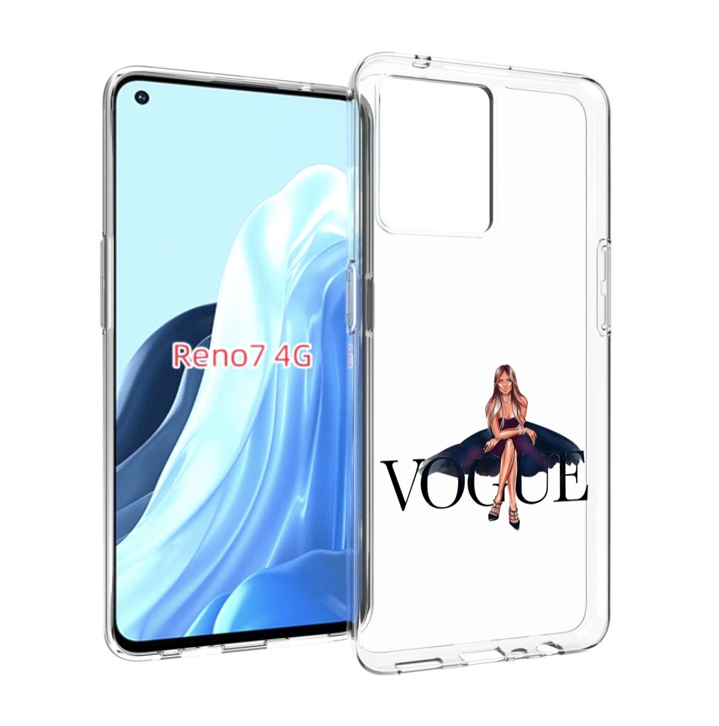 

Чехол MyPads Вог-девушка женский для OPPO RENO 7 4G, Прозрачный, Tocco