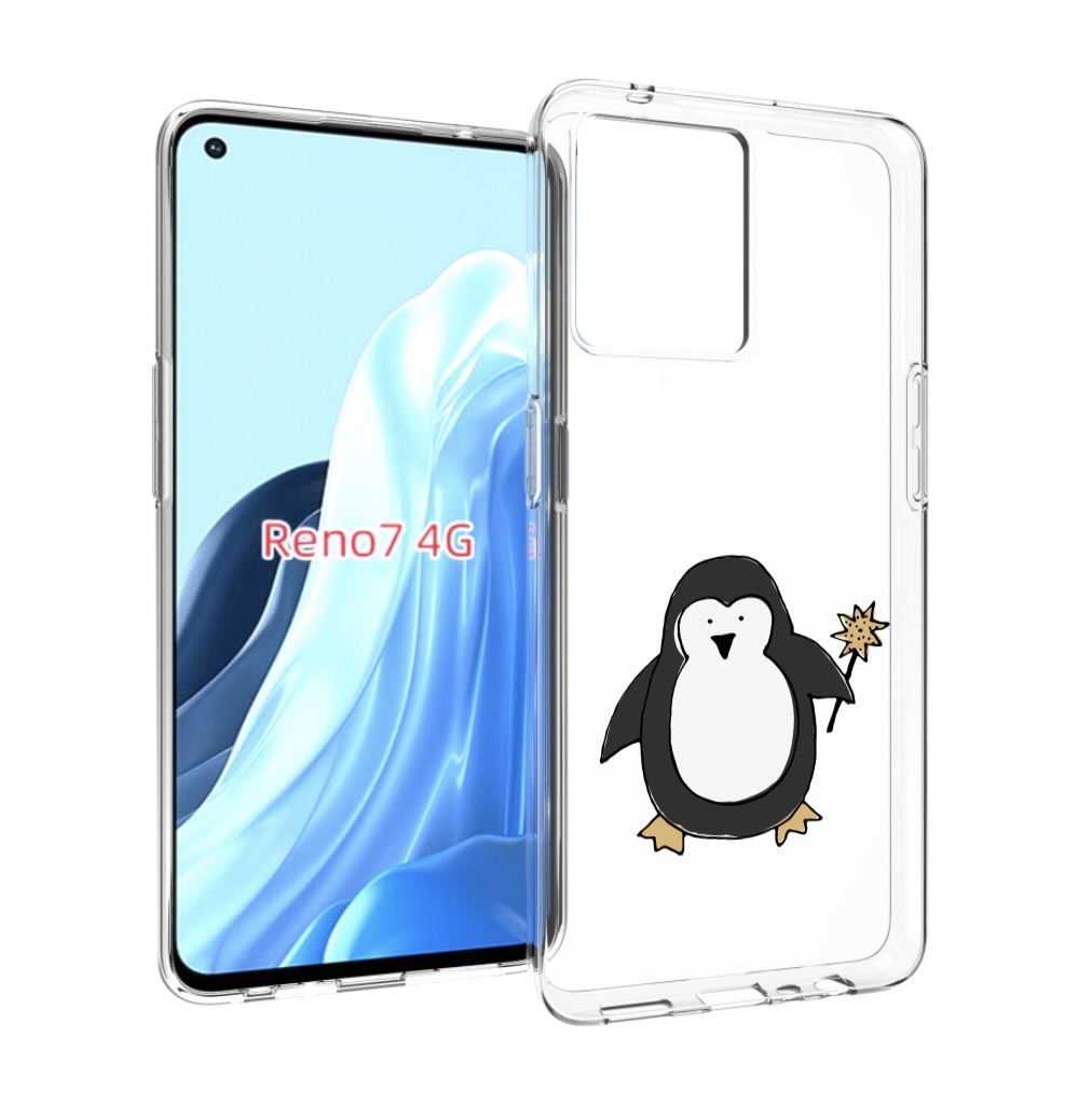 

Чехол MyPads Волшебный пингвин для OPPO RENO 7 4G, Прозрачный, Tocco