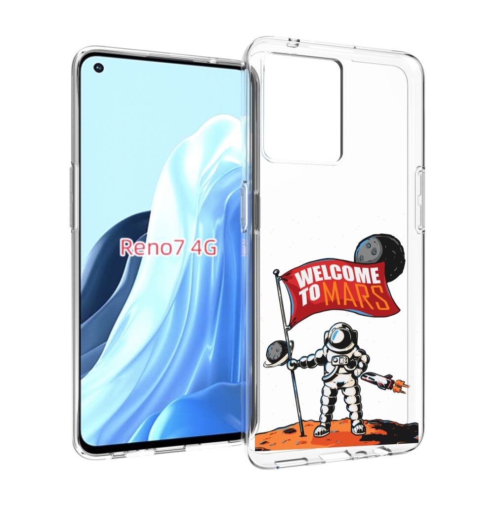 

Чехол MyPads Вэлком-Марс для OPPO RENO 7 4G, Прозрачный, Tocco