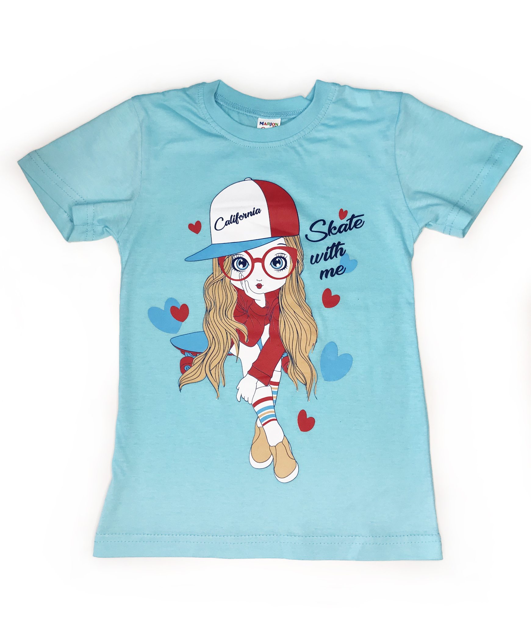 

Футболка детская Marjon kids 318865864-1 цв. голубой р. 104, 318865864-1