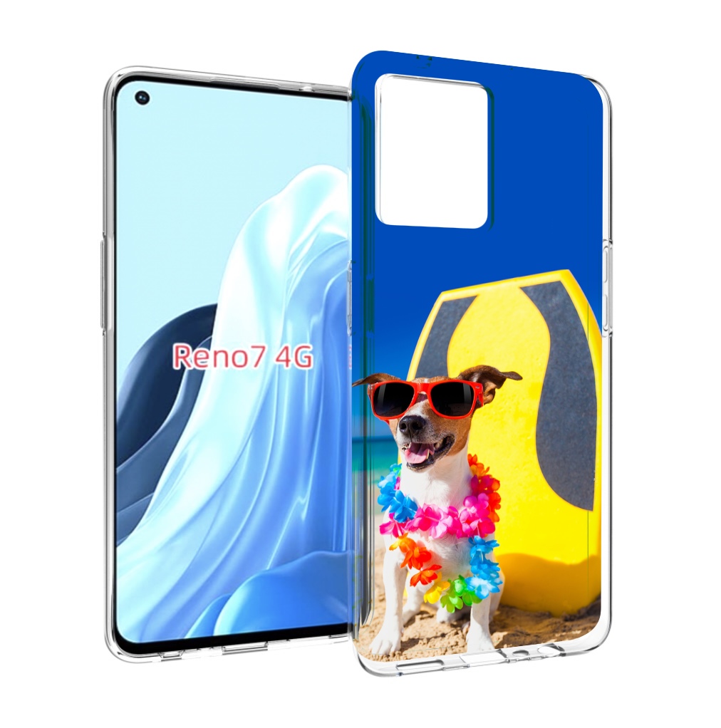 

Чехол MyPads Гавайская-собака для OPPO RENO 7 4G, Прозрачный, Tocco