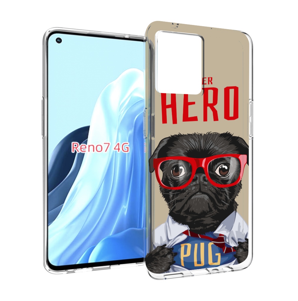 

Чехол MyPads Герой-PUG для OPPO RENO 7 4G, Прозрачный, Tocco