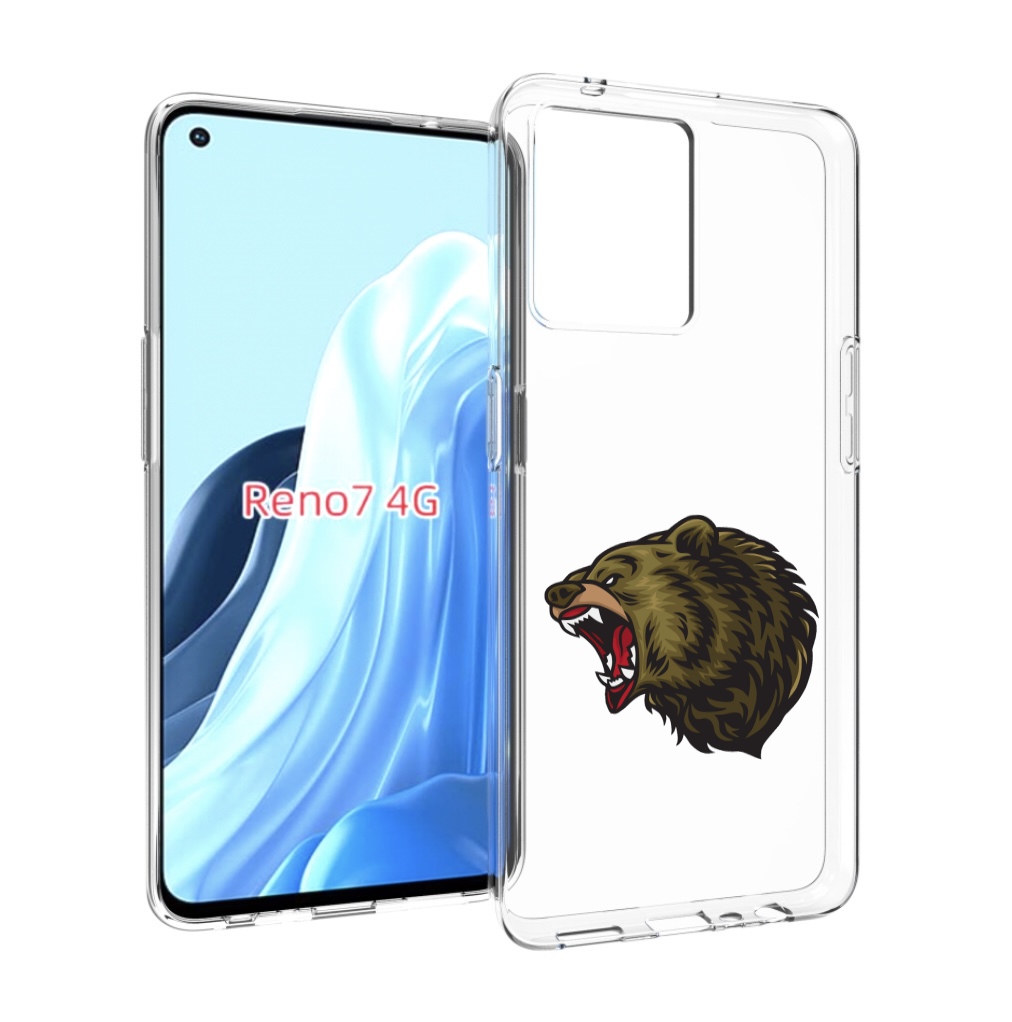 

Чехол MyPads Голова-медведь для OPPO RENO 7 4G, Прозрачный, Tocco