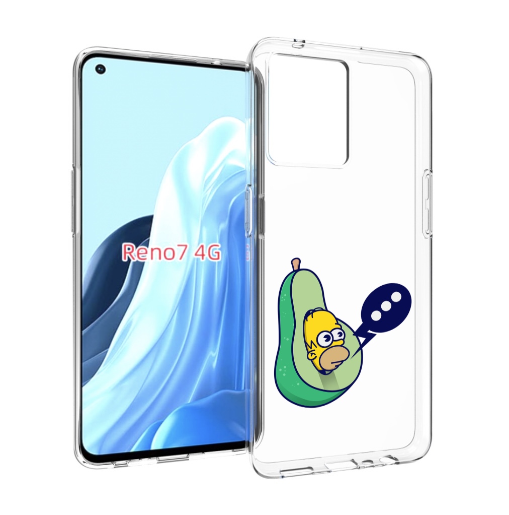 

Чехол MyPads Гомер-авокадо для OPPO RENO 7 4G, Прозрачный, Tocco