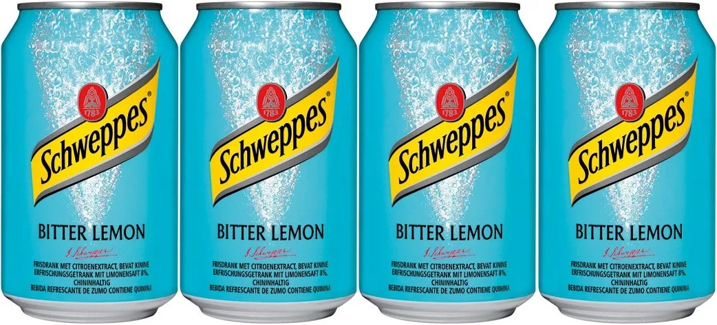 

Напиток Schweppes Биттер Лимон, 4шт по 330мл, Газированный напиток