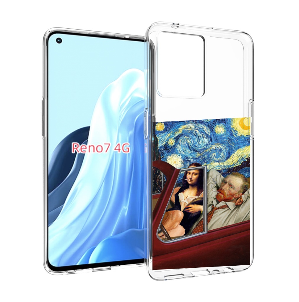 

Чехол MyPads Да-Винчи-в-одном для OPPO RENO 7 4G, Прозрачный, Tocco