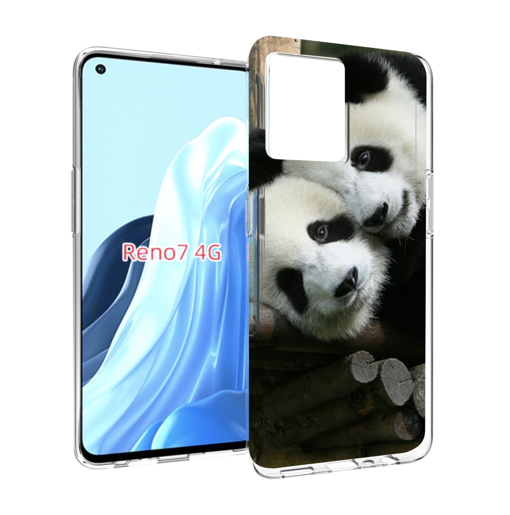 

Чехол MyPads Две-панды для OPPO RENO 7 4G, Прозрачный, Tocco