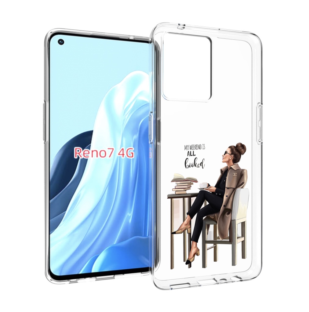 

Чехол MyPads Девушка-в-кофейне для OPPO RENO 7 4G, Прозрачный, Tocco