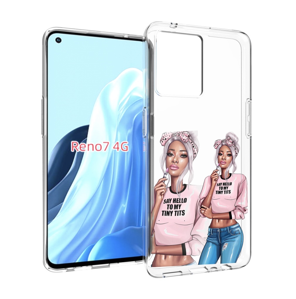 

Чехол MyPads Девушка-в-розовой-футболке женский для OPPO RENO 7 4G, Прозрачный, Tocco