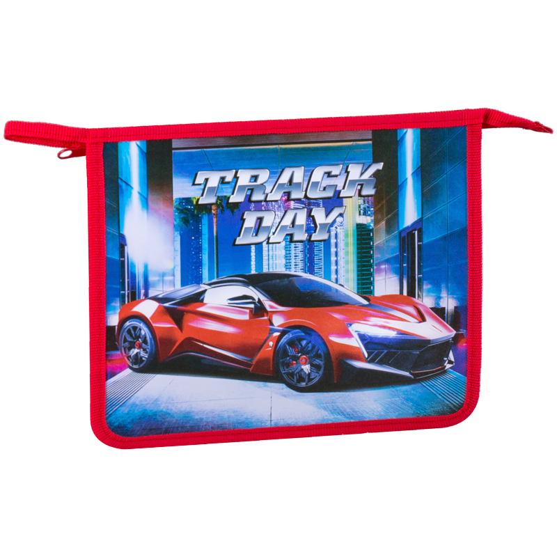 

Папка для тетрадей ArtSpace Track day 1 отделение, А5, пластик на молнии